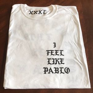I feel like Pablo white tee